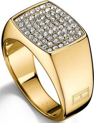 Tommy Hilfiger Womens 2700733D Ladies Ring - Gold - Size O 1/2