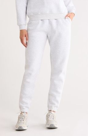 90 Degree by Reflex Varsity Vault Fleece Shorts in Heather Light Grey at Nordstrom Rack, Size X-Large