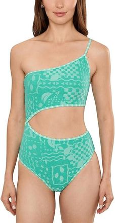 Beach Riot Liora One Piece Womens Swimsuits One Piece Aqua Haze : MD, Polyester/Spandex