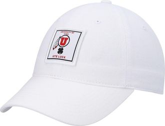 Black Clover Mens White Utah Utes Dream Adjustable Hat at Nordstrom