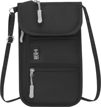 Generic Passport Bag | Travel Pouch for Passport | Card Carrier Anti-Theft Document Holder for Mobile Phone Daily Gym Business Beach Short Trips Running Vacat