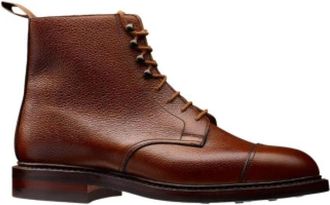 Crockett & Jones Schoenen - Heren - Veterlaarzen - Bruin - 41 EU - Leer - Schoenen