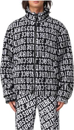 Versace Jeans Couture Heren, Jassen, Zwart, Maat: M Fleece