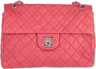 Chanel Pre-owned Leather chanel-bags - Dames - Vintage Schoudertas - Rood - ONE Size - Leer - Vintage