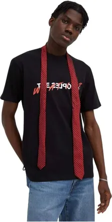 The Kooples Tops, Heren, Zwart, M, Katoen, Bedruikt Katoenen T-shirt