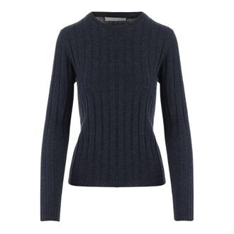 Allude Trui met ronde hals - Dames - Ronde hals truien - Grijs - XS - Truien & Vesten