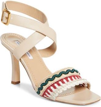 Manolo Blahnik Mabeco Ankle Strap Sandal in Yemb 943E/yemb 943F/mnud 2601 at Nordstrom, Size 7.5Us