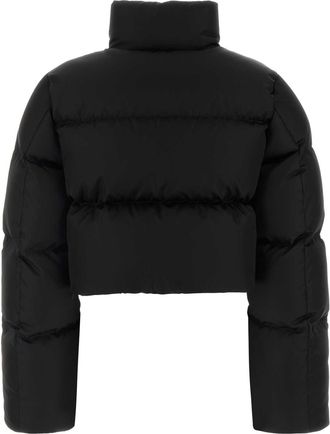 Prada Womens Black Re-Nylon Down Jacket Nero Piumini