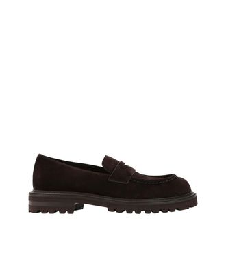 Giorgio Armani Brown Suede Loafers