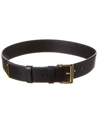 Prada Logo Leather Belt