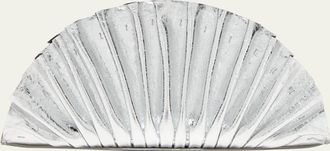 Cult Gaia Nala Mini Shell Metallic Clutch Bag