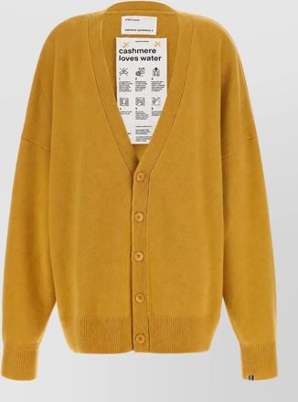 Extreme Cashmere cashmere ribbed oversized v-neck cardigan