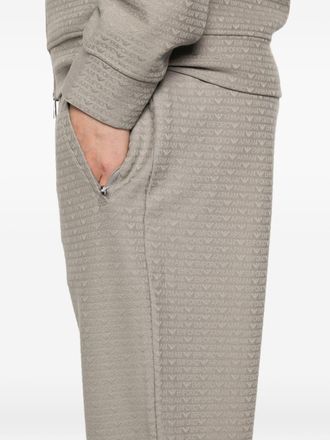 Emporio Armani Cotton-Blend Joggers - Beige