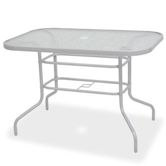 Berkfield Home Decorative 8 Piece Outdoor Dining Set Steel & Textilene Grey