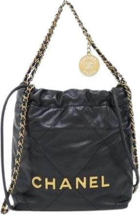 Chanel Pre-owned 22 Calf Shoulder Bag - Pre-owned - Mujer - Negro - ONE SIZE