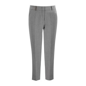 PESERICO Pantaloni Eleganti con Pieghe e Vestibilit&agrave; Comoda - - Trousers - Donna - Grigio - XL