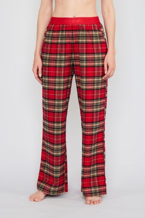 Joop Pyjamahose JOOP JEANS After Dark (JOOP Jeans), Damen, Gr. XXL, N-Gr, rot (knalliges rot), Fleece, Obermaterial: 95% Baumwolle, 5% Elasthan, lang, Hose