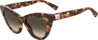Moschino Brown Gradient Cat Eye Ladies Sunglasses MOS122S 005L/9K 54