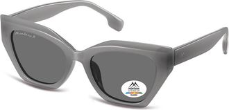 Montana Eyewear MP55 Polarized MP55E Womens Sunglasses Grey Size 53