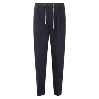 Eleventy Straight Trousers, male, Blue, Size: W34 Jogger Pants
