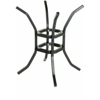 None Lodge Craft, Supporto per fuoco e cuoco Unisex-Adulto, Nero, 20 cm