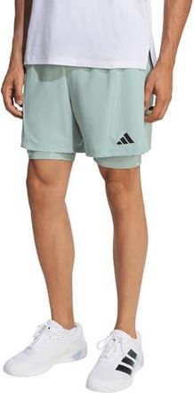 adidas D4T Climacool Workout 2-in-1 Shorts in Wonder Sage at Nordstrom Rack, Size X-Large