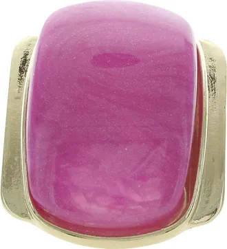 Olivia Welles Candy Cocktail Ring in Gold /Fuchsia at Nordstrom Rack