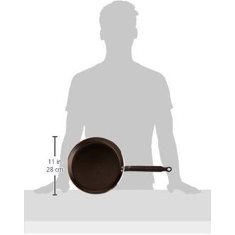 De Buyer Poele A Crepe Choc 5 Resto Induction &oslash; 26 Cm, Autre, Negro, Met&aacute;lico, 26.4 Cm