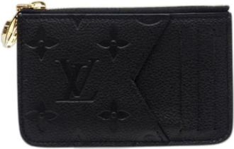 Louis Vuitton Pre-owned Coin Case - Dames - Vintage Accessoires - Zwart - ONE Size - Leer - Vintage