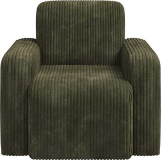 vidaXL Sill&oacute;n Verde Pana Vidaxl