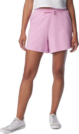 Columbia Trek French Terry Shorts Womens Cosmos Mid-Rise Drawstring FTS577