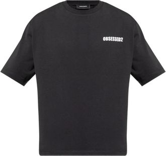 Dsquared2 Obsessed 2 T-Shirt - Heren - T-shirts - Zwart - XL - Katoen - Tops