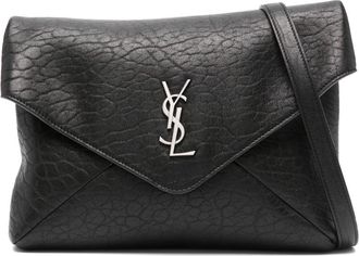 Saint Laurent Cassandra leather shoulder bag - unisex - Lamb Skin - One Size - Black