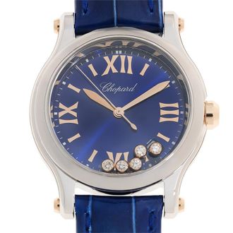 Chopard Happy Sport Quartz Blue Dial Ladies Watch 278582 6012