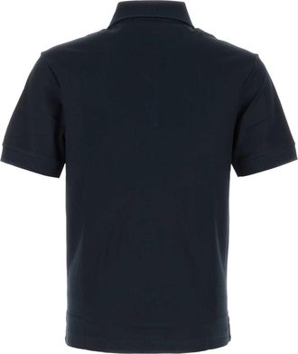 Burberry Mens Navy Blue Piquet Polo Shirt Cotton