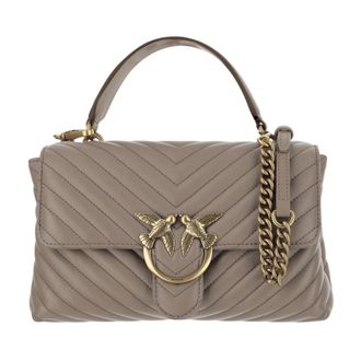 Pinko Pinko, Dames, Tassen, Beige, Maat: ONE Size Leer