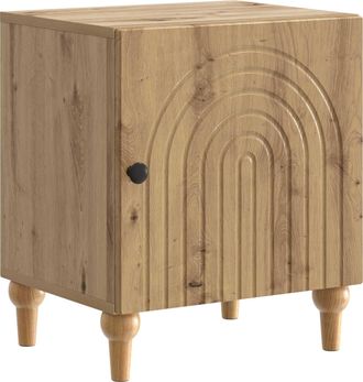 vidaXL Armario De Noche Roble Artisan 43 X 34,5 X 50 Cm Vidaxl