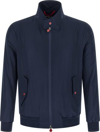 Kiton Cima Puffer Jackets Blu-Uomo