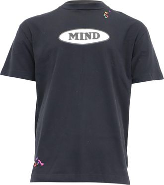 Palm Angels X Missoni Mind Printed T-Shirt in Black Cotton
