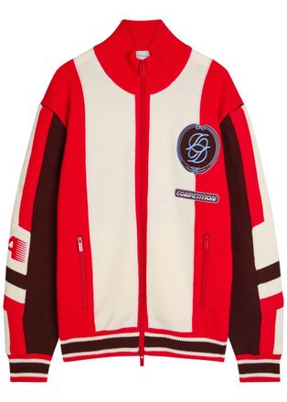 Drôle de Monsieur DRÔLE DE Monsieur La Maille Zippée Racing Logo Merino Wool Jacket - Multicoloured 1 - XL