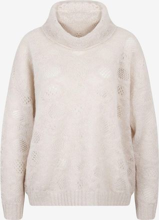 PANICALE Pullover mit Stehkragen aus Mohair Alpakawolle und Viskose