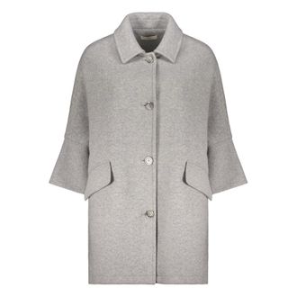 Fedeli Single-Breasted Coat - female - Fedeli - Single-Breasted Coats - Gray - M - Coats