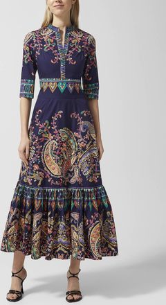 Etro Womens Pure cotton poplin tiered dress