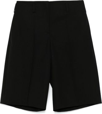 Valentino Garavani belted shorts - women - Virgin Wool/Cupro - 44 - Black