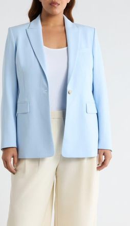 Nordstrom The Ingrid Classic Fit Blazer in Blue Floaty at Nordstrom, Size 2X