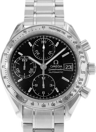 Omega Pre-owned Omega Speedmaster Date Chronograph Automatic Black Dial Mens Watch 3513.50