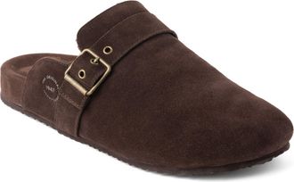 Dearfoams Mens Finn Genuine Suede Scuff Slippers