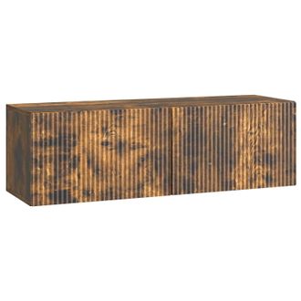 vidaXL Mueble Para Tv De Pared Roble Ahumado 98 X 31 X 30 Cm Vidaxl