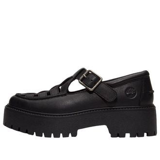 Timberland (WMNS) Timberland Stone Street Platform Buckle Black Full Grain TB0A4188W021