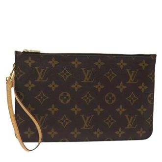 Louis Vuitton Pre-owned Clutches, female, Brown, Size: ONE SIZE Pre-owned Monogram Canvas Accessory Pouch